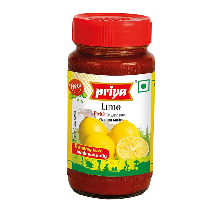 Priya Lime Pickle (Without Garlic) 300g