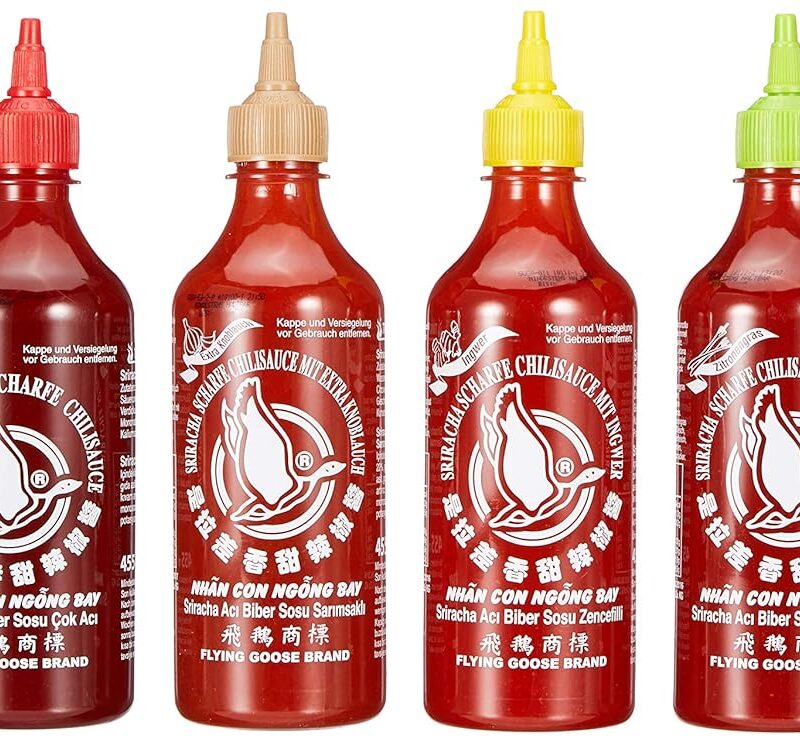 Flying Goose Sriracha Chili Sauce in 6 Flavours (6 x 455 ml)