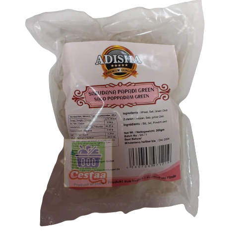 Adisha Sabudana Papad with Chilli 200gm