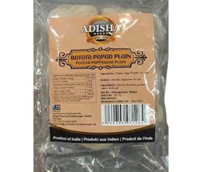 Adisha Potato Plain Papad 200gm