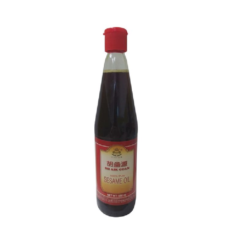 OH AIK GUAN Sesame Oil 650ml(roasted ) 600 ml