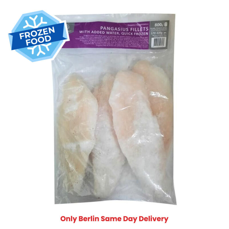 Frozen Asian choice Pangasius Fillets (170-220gm) 800gm - Only Berlin Same Day Delivery